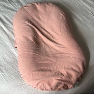 Snuggle Me Organic Infant Lounger & cover in gumdrop.